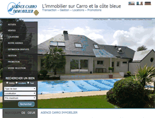 Tablet Screenshot of carro-immobilier.com